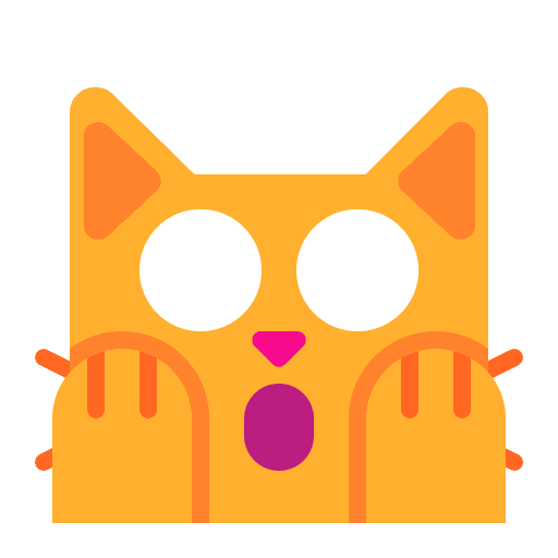 Weary Cat Flat Emoji from Fluent Emoji Flat Set