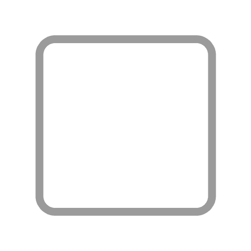White Medium Square Flat Emoji from Fluent Emoji Flat Set