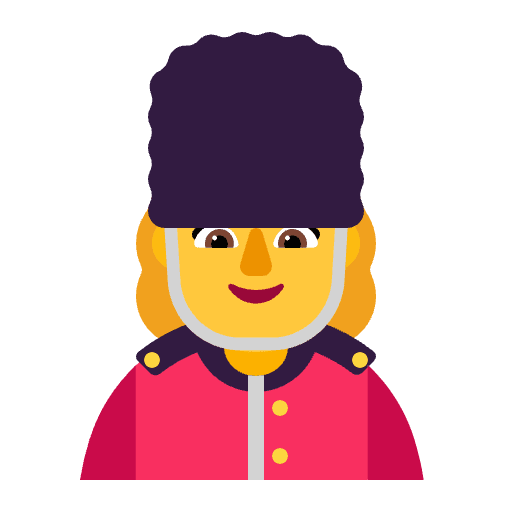 Woman Guard Flat Default Emoji from Fluent Emoji Flat Set