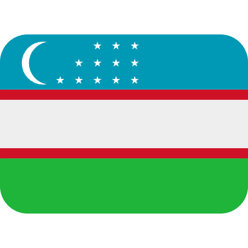 Flag Uzbekistan Emoji from Twemoji Emoji Set