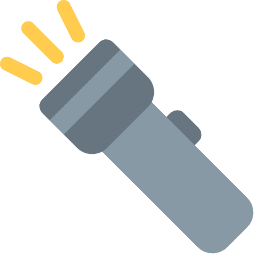 Flashlight Emoji from Twemoji Emoji Set
