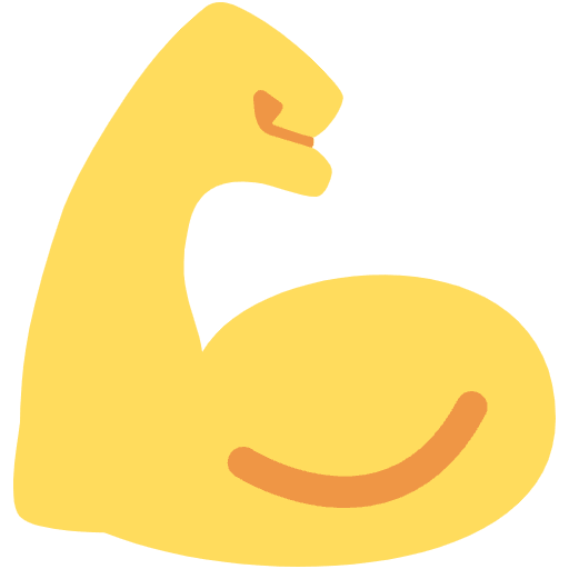 Flexed Biceps Element from Twemoji Emoji Set