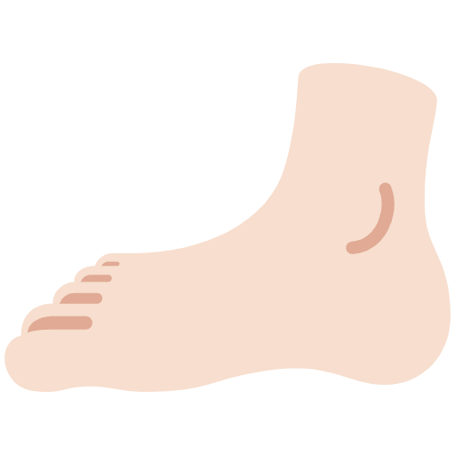 Foot Light Skin Tone Emoji from Twemoji Emoji Set