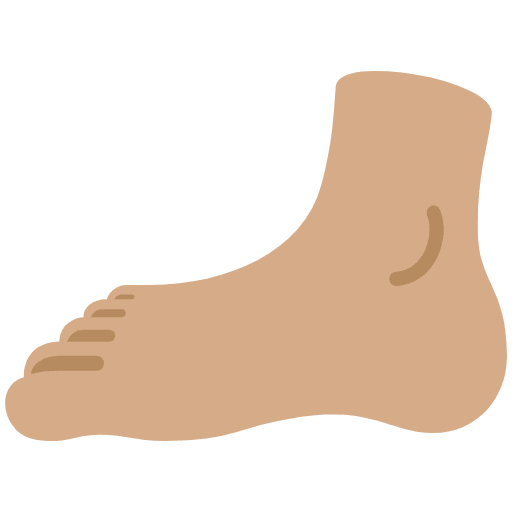 Foot Medium Skin Tone Emoji from Twemoji Set