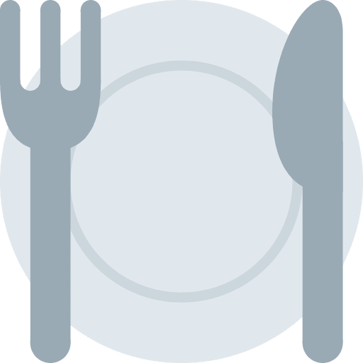Fork And Knife With Plate Emoji from Twemoji Emoji Set