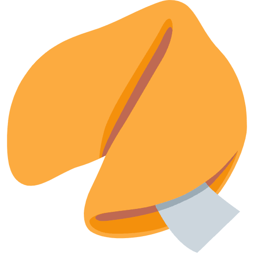 Fortune Cookie Emoji from Twemoji Set