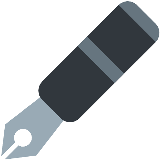 Fountain Pen Emoji from Twemoji Set