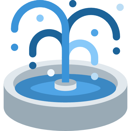 Fountain Emoji from Twemoji Emoji Set