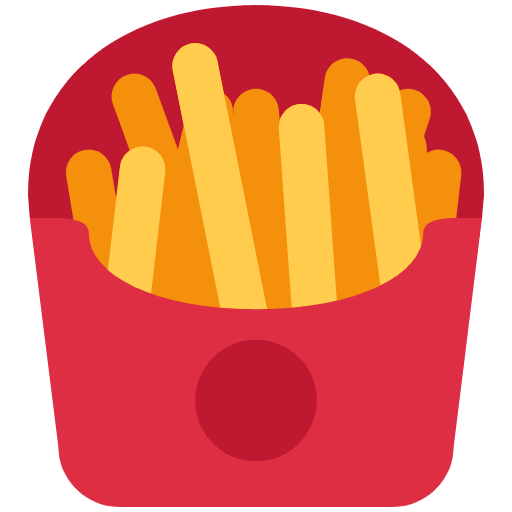 French Fries Emoji from Twemoji Emoji Set