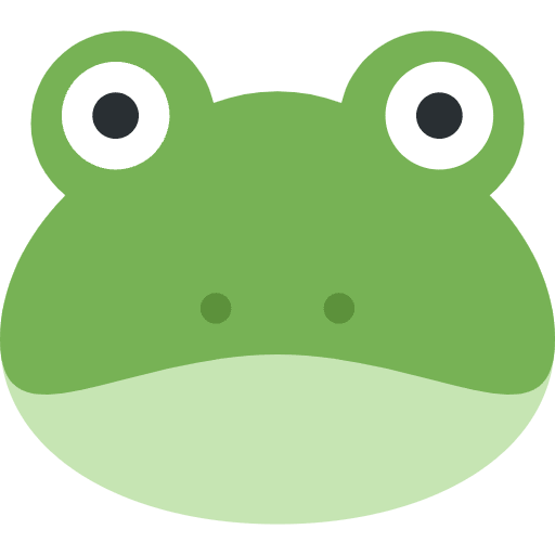 Frog Emoji from Twemoji Emoji Set