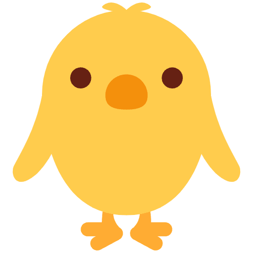 Front Facing Baby Chick Emoji from Twemoji Emoji Set
