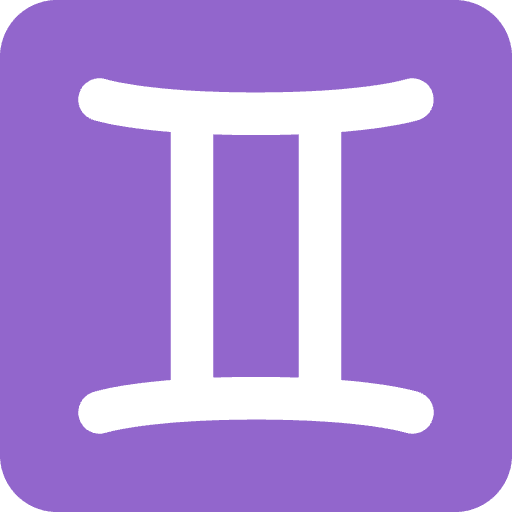 Gemini Emoji from Twemoji Emoji Set