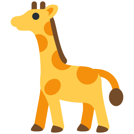 Giraffe Emoji from Twemoji Emoji Set
