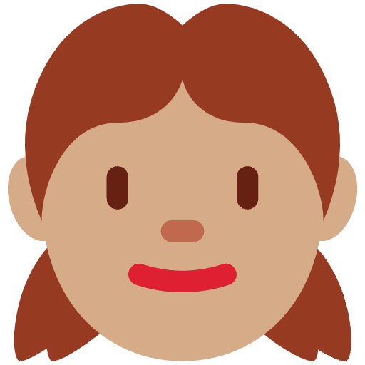 Girl Medium Skin Tone Emoji from Twemoji Emoji Set