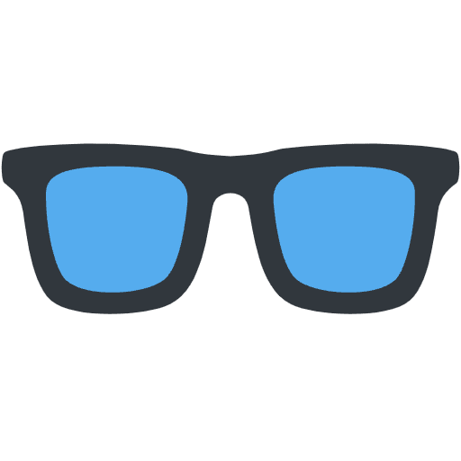 Glasses Emoji from Twemoji Emoji Set