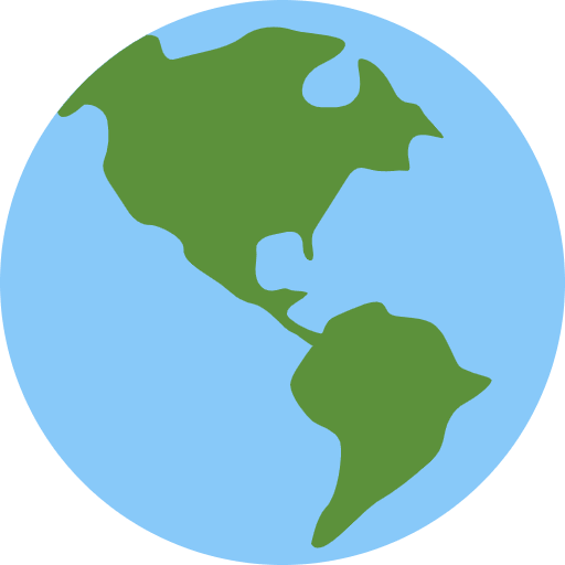 Globe Showing Americas Emoji from Twemoji Emoji Set