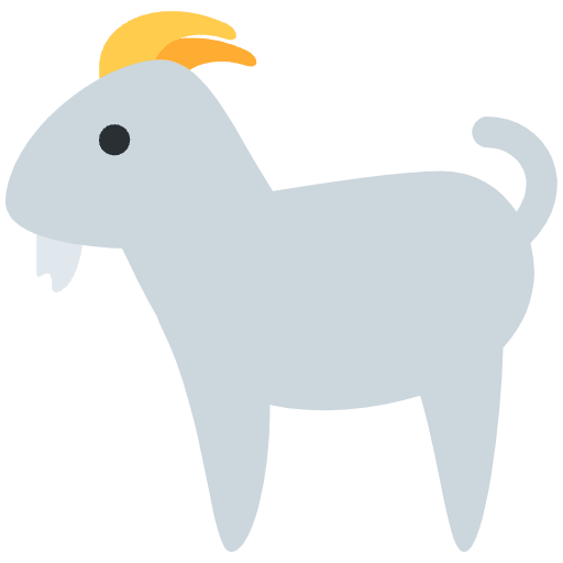 Goat Emoji from Twemoji Emoji Set