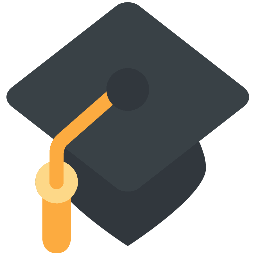 Graduation Cap Emoji from Twemoji Set