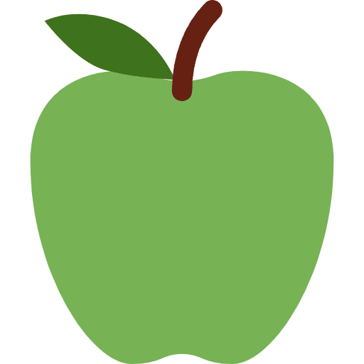 Green Apple Element from Twemoji Emoji Set