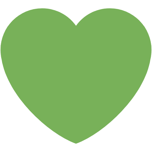 Green Heart Emoji from Twemoji Set