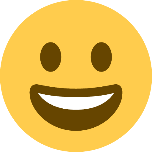 Grinning Face Emoji from Twemoji Set