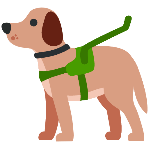 Guide Dog Element from Twemoji Emoji Set