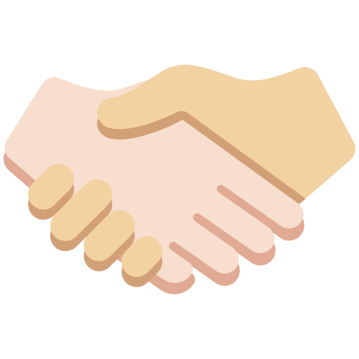 Handshake Light Skin Tone Medium Light Skin Tone Emoji from Twemoji Emoji Set
