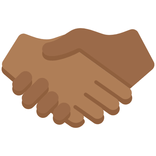 Handshake Medium Dark Skin Tone Emoji from Twemoji Set