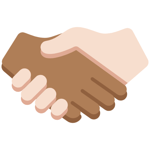 Handshake Medium Dark Skin Tone Light Skin Tone Element from Twemoji Emoji Set