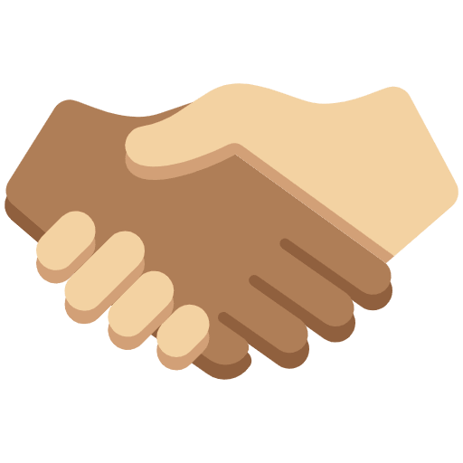 Handshake Medium Dark Skin Tone Medium Light Skin Tone Emoji from Twemoji Set