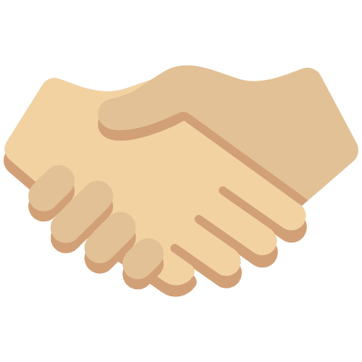 Handshake Medium Light Skin Tone Emoji from Twemoji Set
