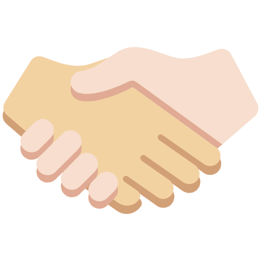 Handshake Medium Light Skin Tone Light Skin Tone Emoji from Twemoji Set