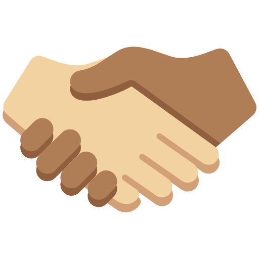 Handshake Medium Light Skin Tone Medium Dark Skin Tone Emoji from Twemoji Set