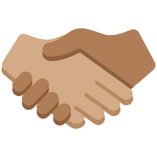 Handshake Medium Skin Tone Medium Dark Skin Tone Emoji from Twemoji Set