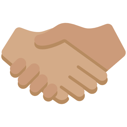Handshake Medium Skin Tone Emoji from Twemoji Set