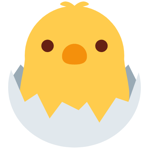 Hatching Chick Element from Twemoji Emoji Set