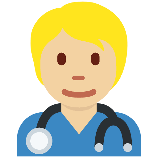Health Worker Medium Light Skin Tone Emoji from Twemoji Emoji Set
