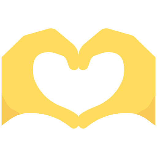 Heart Hands Emoji from Twemoji Set