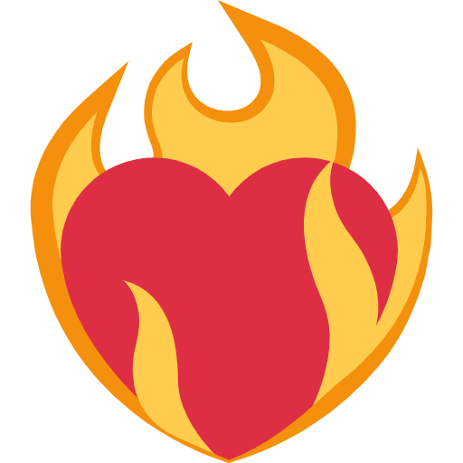 Heart On Fire Emoji from Twemoji Set