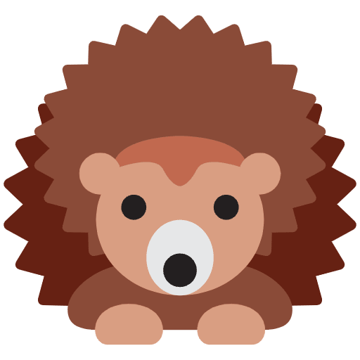 Hedgehog Element from Twemoji Emoji Set