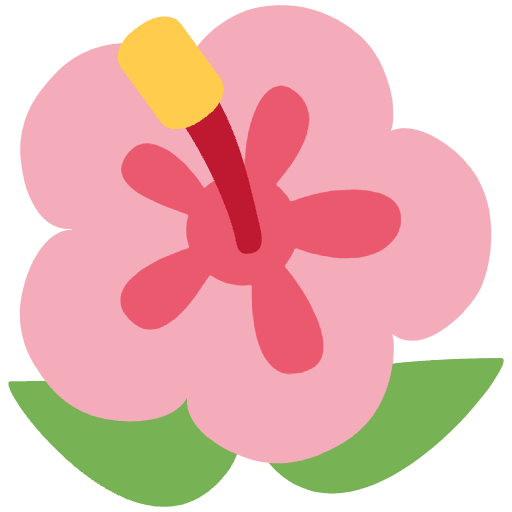 Hibiscus Emoji from Twemoji Set