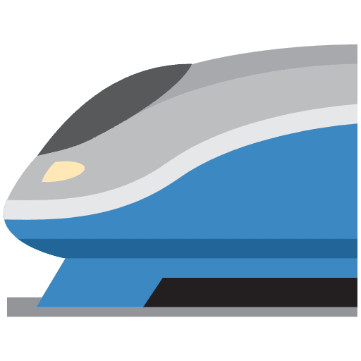High Speed Train Emoji from Twemoji Emoji Set