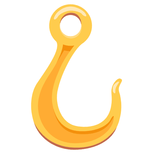 Hook Emoji from Twemoji Emoji Set
