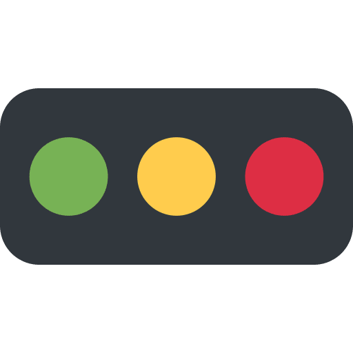 Horizontal Traffic Light Emoji from Twemoji Set