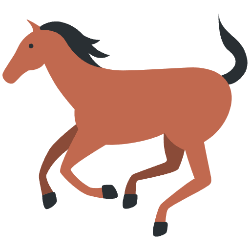 Horse Emoji from Twemoji Emoji Set