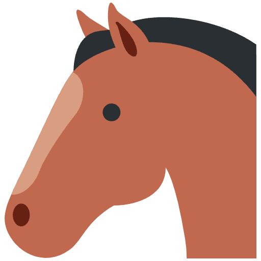 Horse Face Element from Twemoji Emoji Set