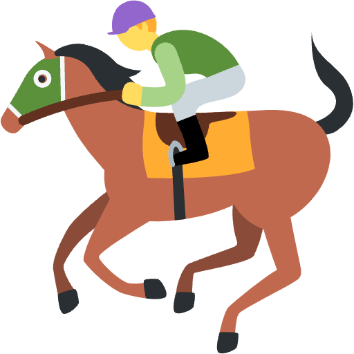 Horse Racing Element from Twemoji Emoji Set
