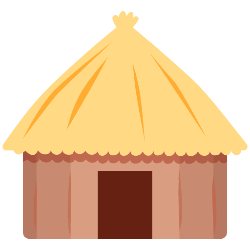 Hut Emoji from Twemoji Emoji Set