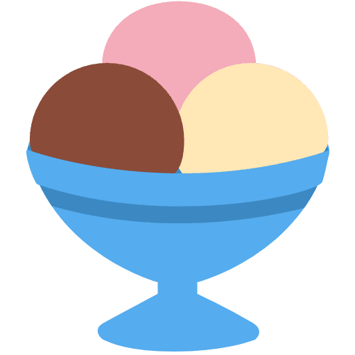 Ice Cream Emoji from Twemoji Emoji Set
