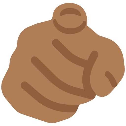 Index Pointing At The Viewer Medium Dark Skin Tone Emoji from Twemoji Emoji Set